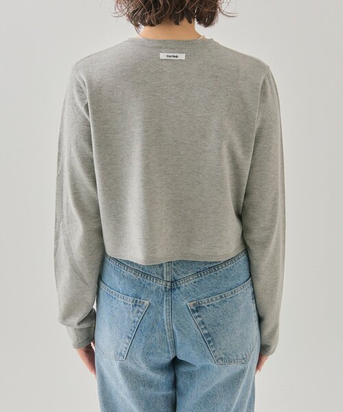 mystic(ミスティック)の「【5色展開◎】チビボタン長袖カーディガン(カーディガン/ボレロ・レディース・ブラック/ピンク/オフホワイト/グレー・FREE)」の9枚目の写真