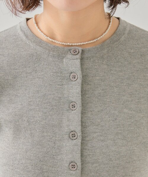 mystic(ミスティック)の「【5色展開◎】チビボタン長袖カーディガン(カーディガン/ボレロ・レディース・ブラック/ピンク/オフホワイト/グレー・FREE)」の11枚目の写真