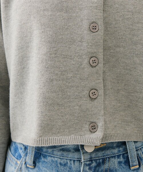 mystic(ミスティック)の「【5色展開◎】チビボタン長袖カーディガン(カーディガン/ボレロ・レディース・ブラック/ピンク/オフホワイト/グレー・FREE)」の12枚目の写真