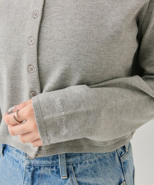 mystic(ミスティック)の「【5色展開◎】チビボタン長袖カーディガン(カーディガン/ボレロ・レディース・ブラック/ピンク/オフホワイト/グレー・FREE)」の13枚目の写真