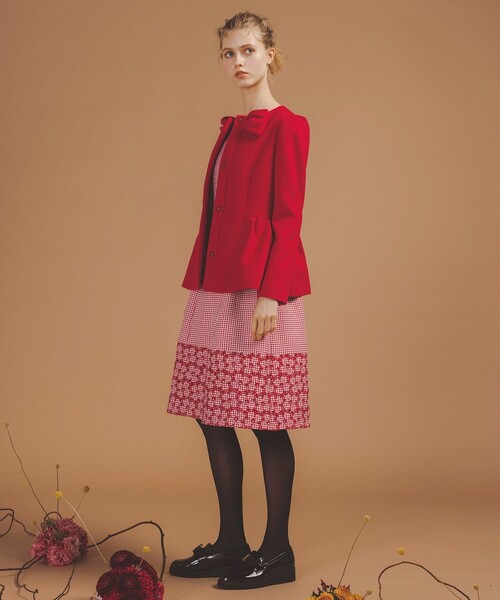 あゆ 新品】トッカ コート 赤 TOCCA サイズ0 新品】トッカ コート 赤