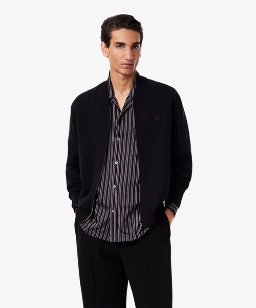 ウールブレンドニット ジャケット ドライバーズニット（カーディガン