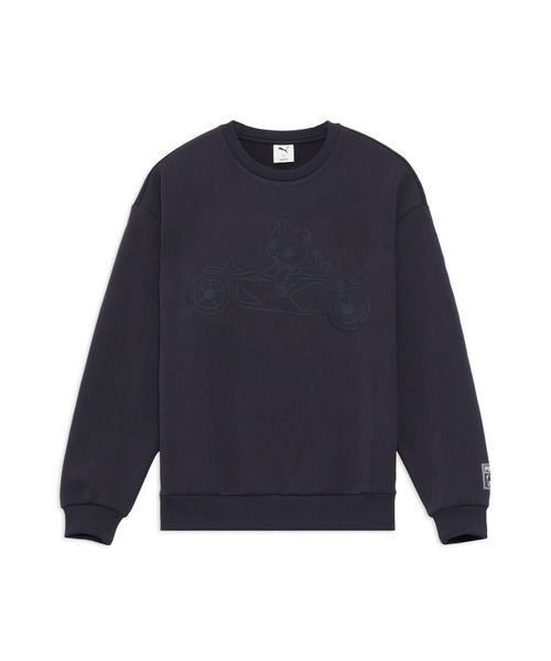 PUMA(プーマ)の「PUMA プーマ ユニセックス NEKO-san クルー スウェット(パーカー・メンズ・ネイビー/グリーン系その他・X-LARGE/X-SMALL/SMALL/LARGE/MEDIUM)」の9枚目の写真