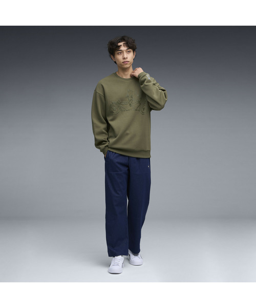 PUMA(プーマ)の「PUMA プーマ ユニセックス NEKO-san クルー スウェット(パーカー・メンズ・ネイビー/グリーン系その他・X-LARGE/X-SMALL/SMALL/LARGE/MEDIUM)」の15枚目の写真