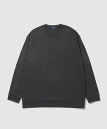 【NAVY / ネイビー】MAC-HEAT ソフトタッチクルーネック ストレッチ ドライ
