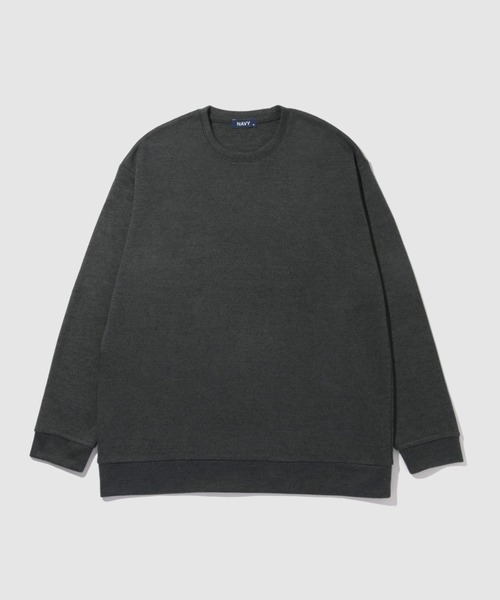 NAVY(ネイビー)の「【NAVY / ネイビー】MAC-HEAT ソフトタッチクルーネック ストレッチ ドライ(Tシャツ/カットソー・メンズ・ネイビー/グレー/チャコール/ベージュ・XL/L/M/S)」の6枚目の写真