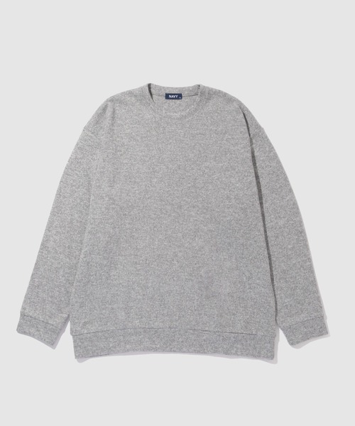 NAVY(ネイビー)の「【NAVY / ネイビー】MAC-HEAT ソフトタッチクルーネック ストレッチ ドライ(Tシャツ/カットソー・メンズ・ネイビー/グレー/チャコール/ベージュ・XL/L/M/S)」の5枚目の写真