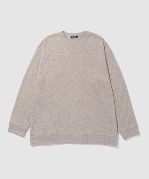 NAVY(ネイビー)の「【NAVY / ネイビー】MAC-HEAT ソフトタッチクルーネック ストレッチ ドライ(Tシャツ/カットソー・メンズ・ネイビー/グレー/チャコール/ベージュ・XL/L/M/S)」の7枚目の写真