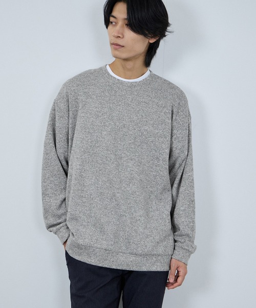 NAVY(ネイビー)の「【NAVY / ネイビー】MAC-HEAT ソフトタッチクルーネック ストレッチ ドライ(Tシャツ/カットソー・メンズ・ネイビー/グレー/チャコール/ベージュ・XL/L/M/S)」の14枚目の写真