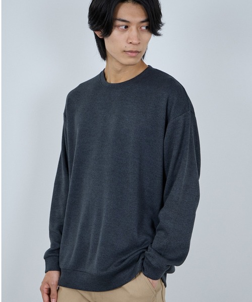 NAVY(ネイビー)の「【NAVY / ネイビー】MAC-HEAT ソフトタッチクルーネック ストレッチ ドライ(Tシャツ/カットソー・メンズ・ネイビー/グレー/チャコール/ベージュ・XL/L/M/S)」の16枚目の写真