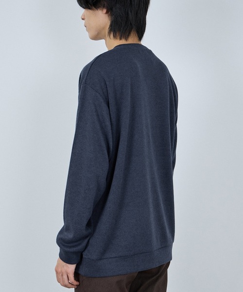 NAVY(ネイビー)の「【NAVY / ネイビー】MAC-HEAT ソフトタッチクルーネック ストレッチ ドライ(Tシャツ/カットソー・メンズ・ネイビー/グレー/チャコール/ベージュ・XL/L/M/S)」の21枚目の写真