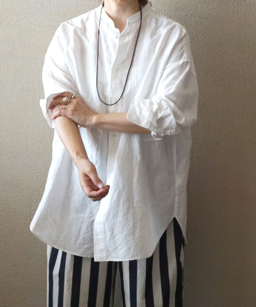 CLシャンブレー スタンドカラーシャツ（シャツ/ブラウス）｜JOURNAL