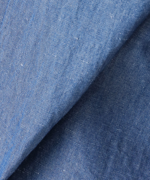 JOURNAL STANDARD LUXE（ジャーナルスタンダード　ラックス）の「CLシャンブレー スタンドカラーシャツ（シャツ/ブラウス・レディース・ブルー系その他/ホワイト・FREE）」の10枚目の写真