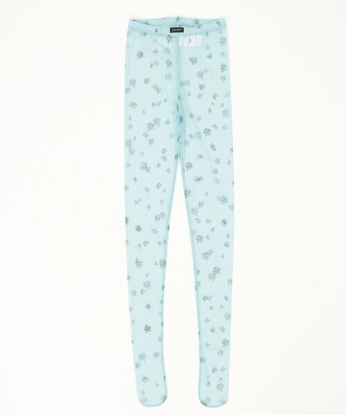 MAISON SPECIAL（メゾンスペシャル）の「Flower Print Tights / フラワープリントタイツ（タイツ/ストッキング・レディース・チャコールグレー/ブルー・FREE）」の2枚目の写真