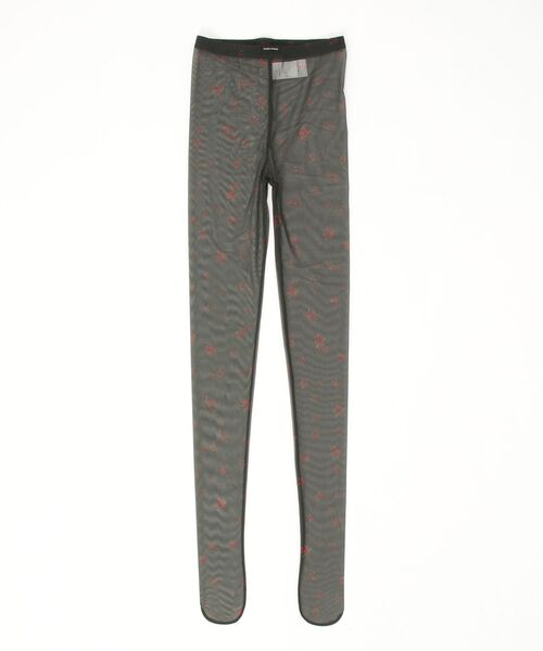 MAISON SPECIAL（メゾンスペシャル）の「Flower Print Tights / フラワープリントタイツ（タイツ/ストッキング・レディース・チャコールグレー/ブルー・FREE）」の4枚目の写真