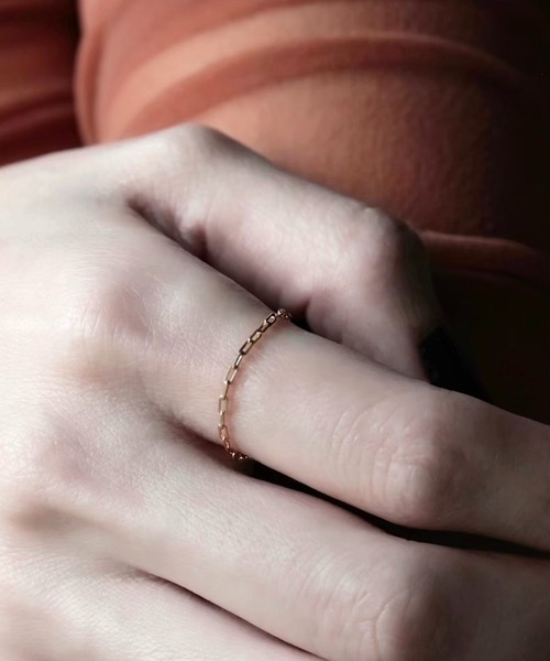 norme（ノーム）の「【K10YG】ノーム チェーン リング（ボールド/1P） / norme chain ring (bold/1P)（リング・レディース・ゴールド・XL/L/M/S）」の4枚目の写真