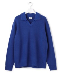 J.PRESS YORK STREET（ジェイプレスヨークストリート）の「【UNISEX】ウールカシミヤ スキッパーニットポロシャツ（ニット/セーター）」