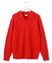 J.PRESS YORK STREET（ジェイプレスヨークストリート）の「【UNISEX】ウールカシミヤ スキッパーニットポロシャツ（ニット/セーター）」