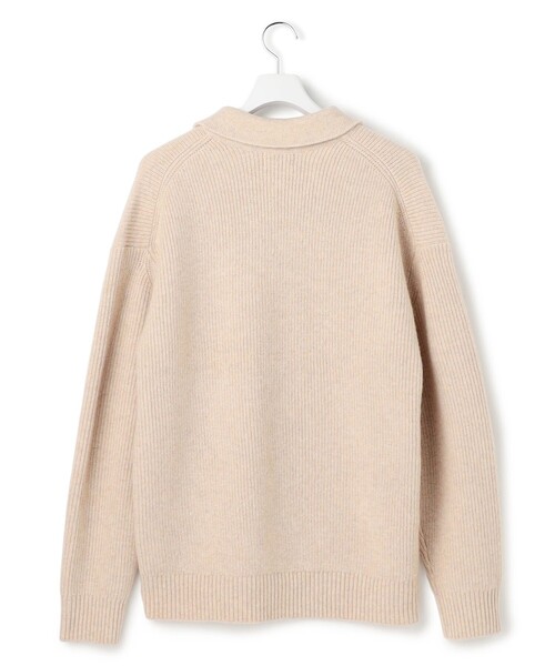 J.PRESS YORK STREET(ジェイプレスヨークストリート)の「【UNISEX】ウールカシミヤ スキッパーニットポロシャツ(ニット/セーター・メンズ・ブルー系/アイボリー系/ネイビー系/レッド系・SMALL/MEDIUM/LARGE)」の14枚目の写真