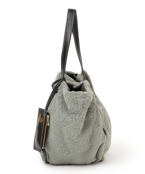 folna(フォルナ)の「【SHIPS any別注】Folna: 2WAY フェイクファー バッグ 25AW(トートバッグ・レディース・ライトグレー・ONE SIZE)」の8枚目の写真