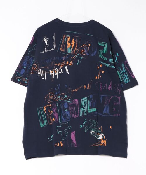 Desigual(デシグアル)の「落書き風のTシャツ(シャツ/ブラウス・メンズ・ブルー・XL/M/S/L/XXL)」の5枚目の写真