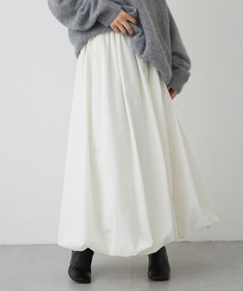 THE PAUSE（ザ ポーズ）の「【THE PAUSE】バルーンスカート（スカート・レディース・ブラック/オフホワイト・FREE）」の5枚目の写真