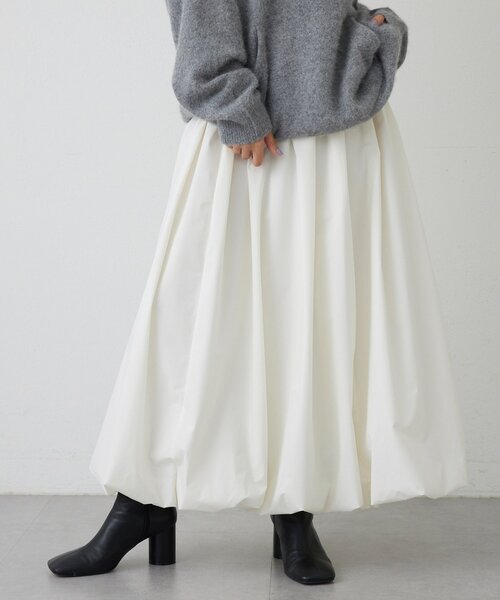 THE PAUSE（ザ ポーズ）の「【THE PAUSE】バルーンスカート（スカート・レディース・ブラック/オフホワイト・FREE）」の6枚目の写真