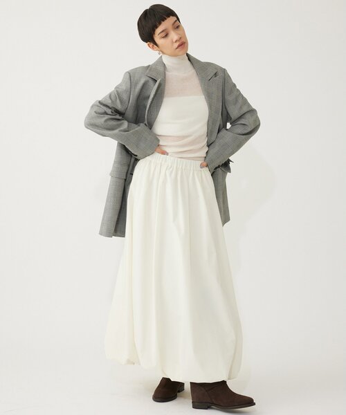 THE PAUSE（ザ ポーズ）の「【THE PAUSE】バルーンスカート（スカート・レディース・ブラック/オフホワイト・FREE）」の13枚目の写真