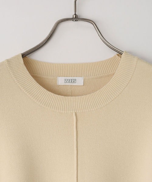 LOWRYS FARM（ローリーズファーム）の「センタータックロングプルオーバー  600401（ニット/セーター・レディース・ブラック/レッド/アイボリー・FREE）」の6枚目の写真