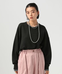 BAYFLOW | スウェットライクニットプルオーバー(ニット/セーター)