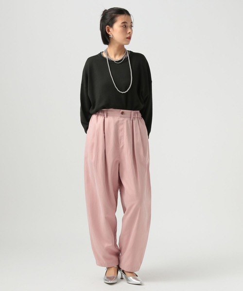 BAYFLOW（ベイフロー）の「スウェットライクニットプルオーバー（ニット/セーター・レディース・ブラック/ブルー/グレー・FREE）」の16枚目の写真