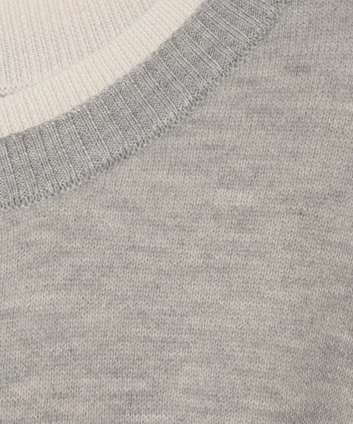 BAYFLOW（ベイフロー）の「スウェットライクニットプルオーバー（ニット/セーター・レディース・ブラック/ブルー/グレー・FREE）」の5枚目の写真