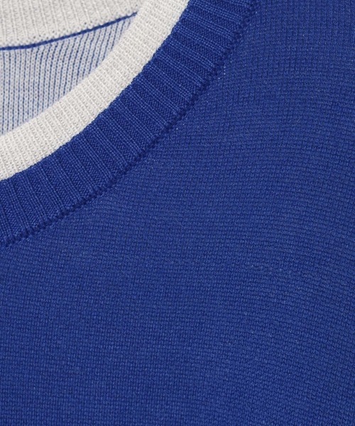 BAYFLOW（ベイフロー）の「スウェットライクニットプルオーバー（ニット/セーター・レディース・ブラック/ブルー/グレー・FREE）」の7枚目の写真