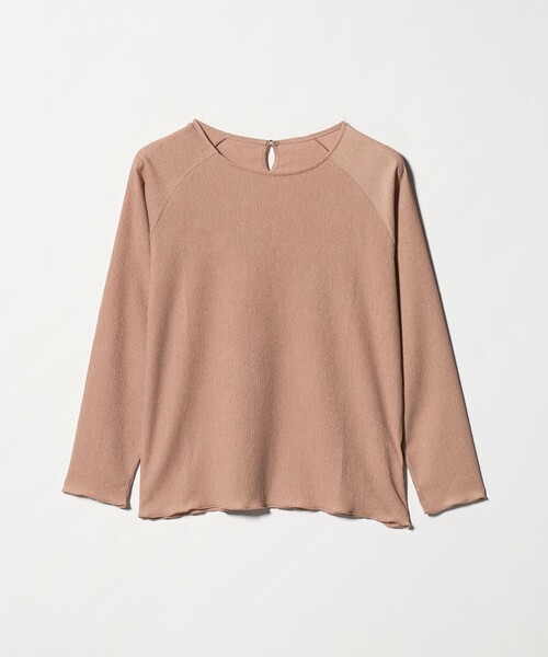 A DAY IN THE LIFE UNITED ARROWS(アデイインザライフユナイテッドアローズ)の「シャーリング ラグランスリーブカットソー <A DAY IN THE LIFE>(Tシャツ/カットソー・レディース・ライトピンク/オフホワイト/ダークグレー・FREE)」の1枚目の写真