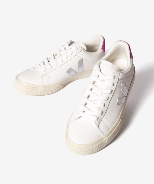 VEJA(ヴェジャ)の「VEJA CAMPO CHROMEFREE LEATHER SNEAKER カンポ クロムフリー レザー スニーカー(スニーカー・レディース・ホワイト系1/ホワイト系2/ホワイト系3/ホワイト系4・38/37/40/39/36)」の5枚目の写真