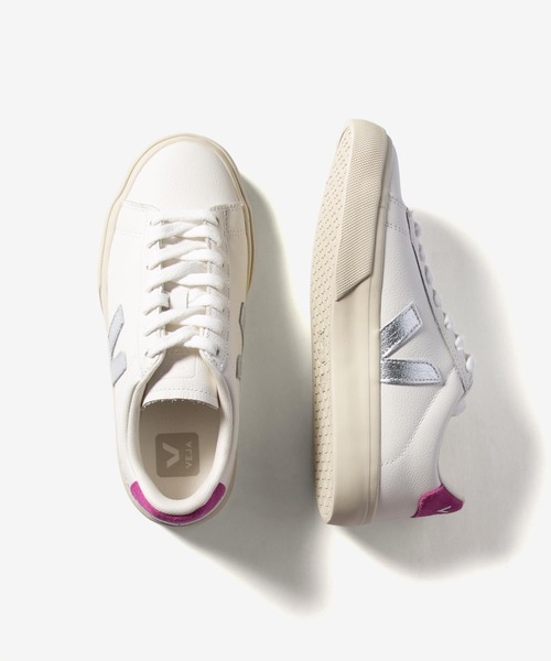 VEJA(ヴェジャ)の「VEJA CAMPO CHROMEFREE LEATHER SNEAKER カンポ クロムフリー レザー スニーカー(スニーカー・レディース・ホワイト系1/ホワイト系2/ホワイト系3/ホワイト系4・38/37/40/39/36)」の9枚目の写真