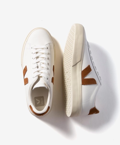 VEJA(ヴェジャ)の「VEJA CAMPO CHROMEFREE LEATHER SNEAKER カンポ クロムフリー レザー スニーカー(スニーカー・レディース・ホワイト系1/ホワイト系2/ホワイト系3/ホワイト系4・38/37/40/39/36)」の14枚目の写真