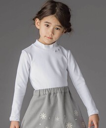 BeBe Petits Pois Vert | 【お揃い】袖リボンリブトップス(Tシャツ/カットソー)