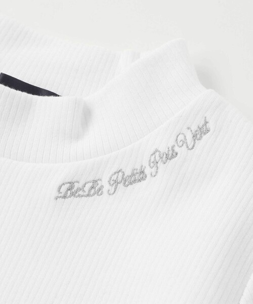 BeBe Petits Pois Vert（ベベプチポワヴェール）の「【お揃い】袖リボンリブトップス（Tシャツ/カットソー・キッズ・ブラック/レッド/ホワイト・110cm/120cm/140cm/160cm/150cm/130cm）」の11枚目の写真