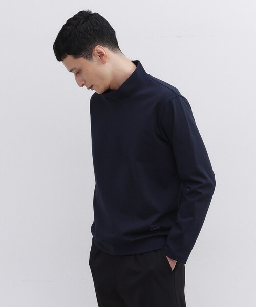 TAKEO KIKUCHI(タケオキクチ)の「【Sサイズ~】ウォーム ミラノリブ オフネック プルオーバー(Tシャツ/カットソー・メンズ・ネイビー/オフホワイト/ブルーグリーン/ライトグレー・04/03/02/01)」の22枚目の写真