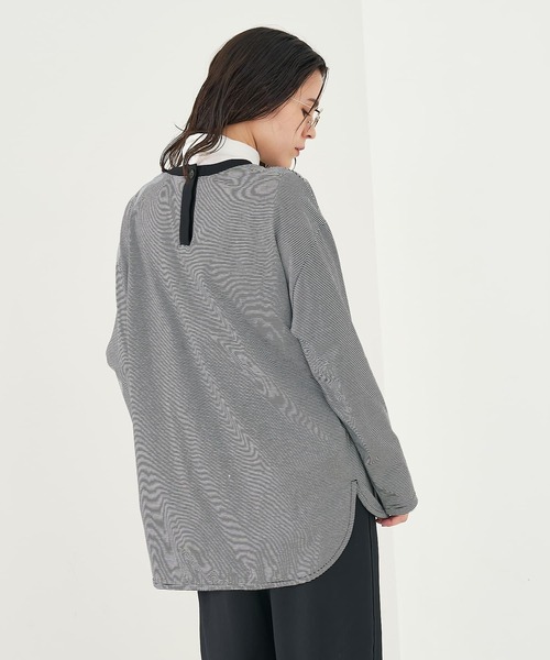 collex（コレックス）の「バックボタンカットプルオーバー（Tシャツ/カットソー・レディース・ホワイト/ブラック系その他・フリー）」の10枚目の写真