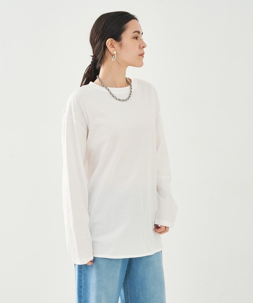 collex（コレックス）の「バックボタンカットプルオーバー（Tシャツ/カットソー・レディース・ホワイト/ブラック系その他・フリー）」の11枚目の写真