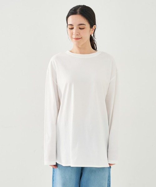 collex（コレックス）の「バックボタンカットプルオーバー（Tシャツ/カットソー・レディース・ホワイト/ブラック系その他・フリー）」の14枚目の写真