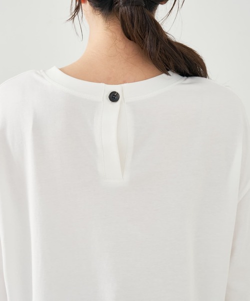 collex（コレックス）の「バックボタンカットプルオーバー（Tシャツ/カットソー・レディース・ホワイト/ブラック系その他・フリー）」の21枚目の写真