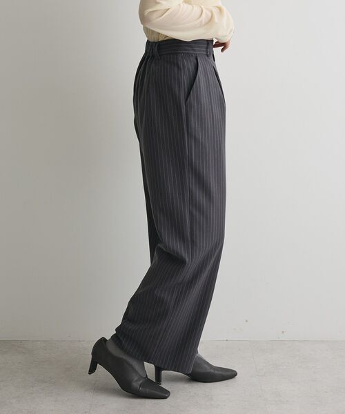CRAFT STANDARD BOUTIQUE(クラフトスタンダードブティック)の「ピンストライプパンツ(その他パンツ・レディース・ブラウン系その他4/グレー系その他2・FREE)」の3枚目の写真