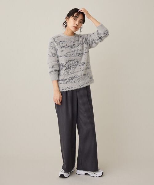CRAFT STANDARD BOUTIQUE(クラフトスタンダードブティック)の「ピンストライプパンツ(その他パンツ・レディース・ブラウン系その他4/グレー系その他2・FREE)」の9枚目の写真