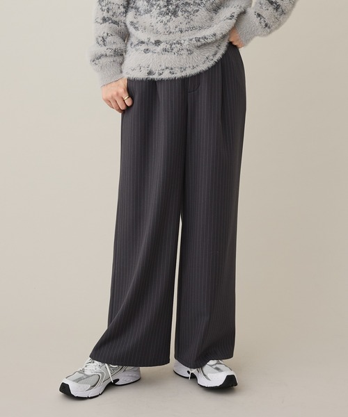 CRAFT STANDARD BOUTIQUE(クラフトスタンダードブティック)の「ピンストライプパンツ(その他パンツ・レディース・ブラウン系その他4/グレー系その他2・FREE)」の2枚目の写真