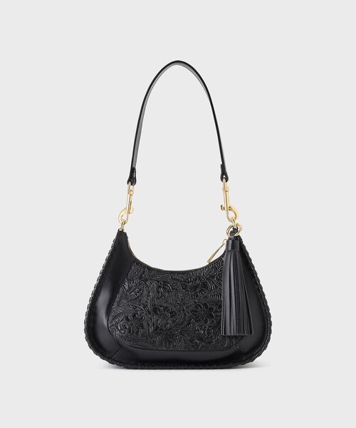 CARVING TRIBES(カービングトライブス)の「Handle MoonBag(ハンドバッグ・レディース・ブラック/ブラウン系その他3・FREE)」の7枚目の写真