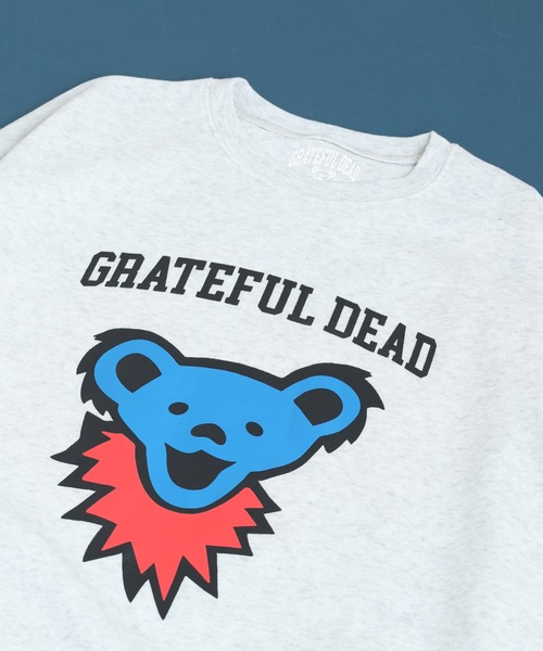 Grateful Dead(グレイトフルデッド)の「GRATEFULDEAD 裏起毛オーバーサイズトレーナー グレイトフルデッド(スウェット・メンズ・ダークグリーン系1/ホワイト系1/グレイッシュベージュ/ヘザーチャコール/チャコール/ブラック系1/ブラック/ネイビー/キャメル/杢グレー/ダークグリーン/ベージュ/オートミール/チャコールアッシュ/ネイビー系1/チャコールグレー・M/XL/L)」の3枚目の写真