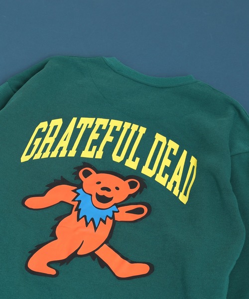 Grateful Dead(グレイトフルデッド)の「GRATEFULDEAD 裏起毛オーバーサイズトレーナー グレイトフルデッド(スウェット・メンズ・ダークグリーン系1/ホワイト系1/グレイッシュベージュ/ヘザーチャコール/チャコール/ブラック系1/ブラック/ネイビー/キャメル/杢グレー/ダークグリーン/ベージュ/オートミール/チャコールアッシュ/ネイビー系1/チャコールグレー・M/XL/L)」の14枚目の写真